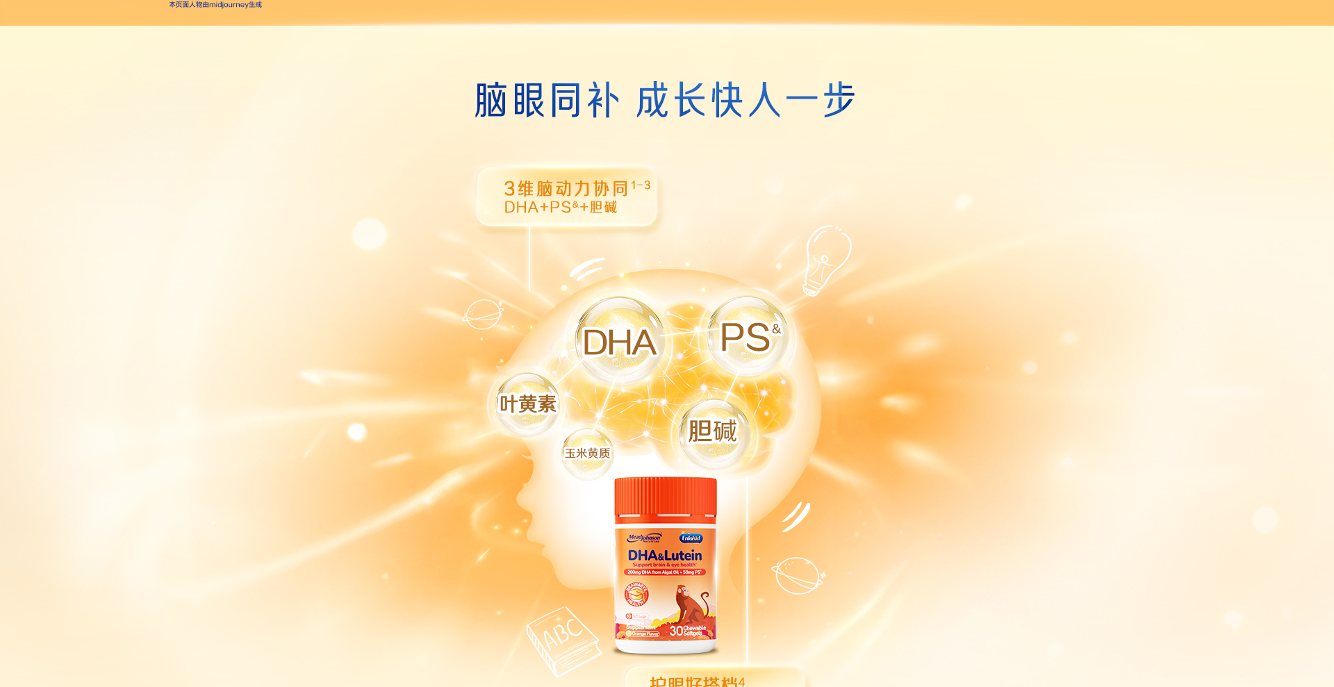 美贊臣安兒健DHA葉黃素酯軟膠囊